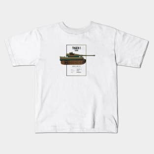 1942 Tiger 1 Tank Kids T-Shirt